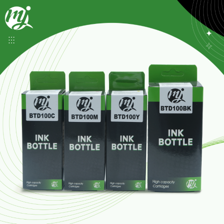 MJ INK BOTTLE (BTD 100) BLACK & COLOR